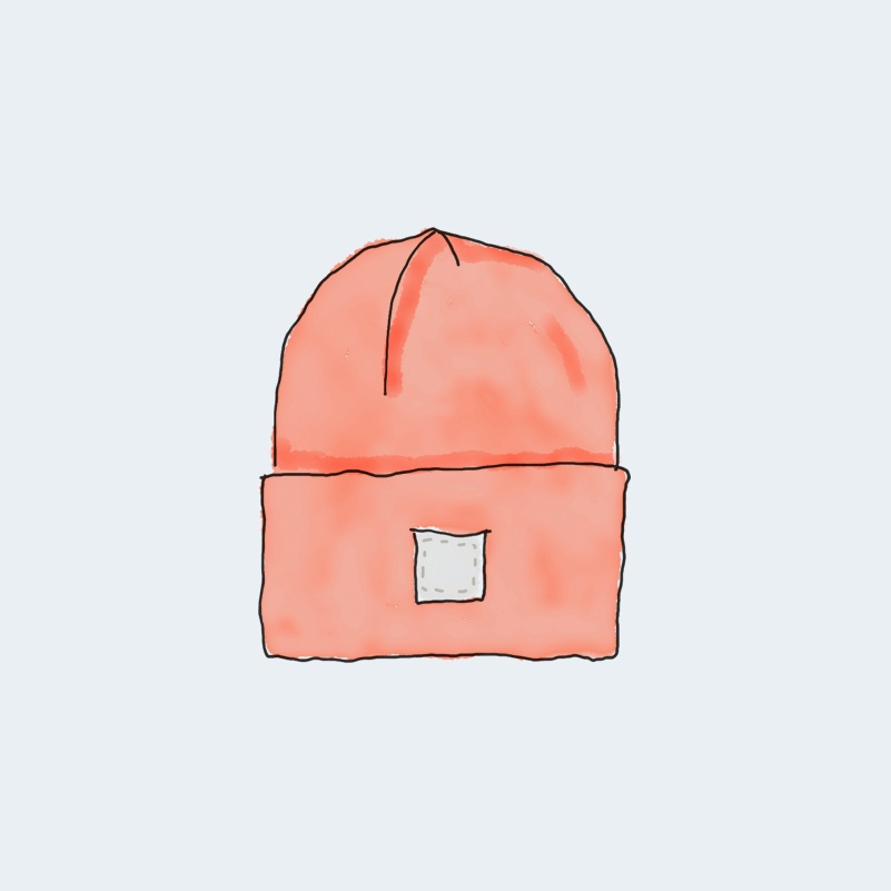 Beanie with logo